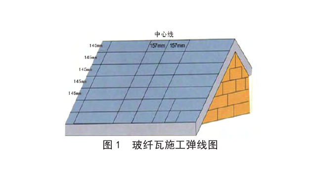 玻纖瓦屋面施工彈線